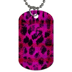 Pink Leopard Dog Tag (one Sided)