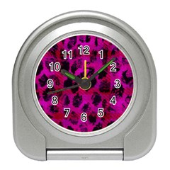 Pink Leopard Desk Alarm Clock