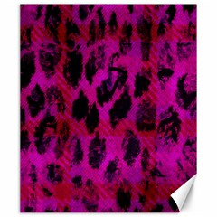 Pink Leopard Canvas 20  X 24  (unframed)