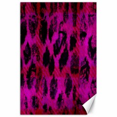 Pink Leopard Canvas 20  X 30  (unframed)