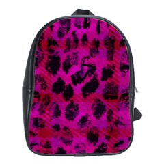 Pink Leopard School Bag (large)