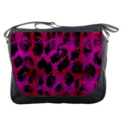 Pink Leopard Messenger Bag