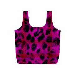 Pink Leopard Reusable Bag (s) by ArtistRoseanneJones