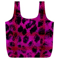 Pink Leopard Reusable Bag (xl) by ArtistRoseanneJones