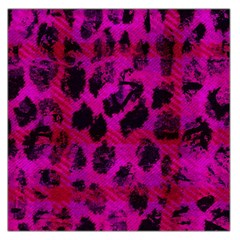 Pink Leopard Large Satin Scarf (square)