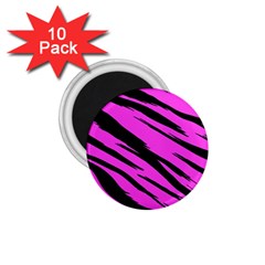 Pink Tiger 1 75  Button Magnet (10 Pack)