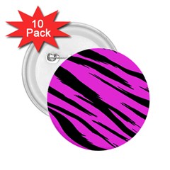 Pink Tiger 2 25  Button (10 Pack)