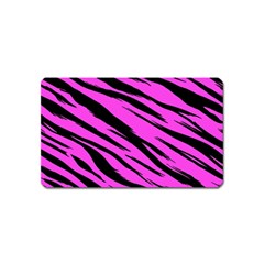 Pink Tiger Magnet (name Card) by ArtistRoseanneJones