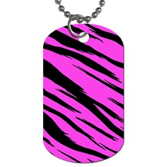 Pink Tiger Dog Tag (one Sided)