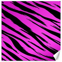 Pink Tiger Canvas 12  X 12  (unframed) by ArtistRoseanneJones