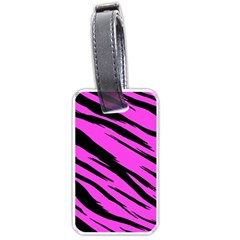 Pink Tiger Luggage Tag (one Side) by ArtistRoseanneJones