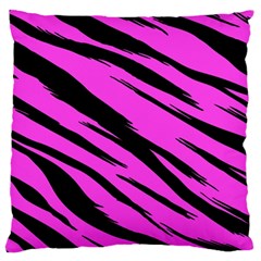 Pink Tiger Large Cushion Case (single Sided) 