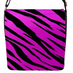 Pink Tiger Flap Closure Messenger Bag (small)