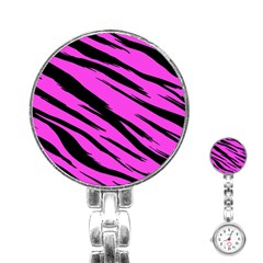 Pink Tiger Stainless Steel Nurses Watch