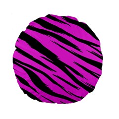 Pink Tiger Standard 15  Premium Flano Round Cushion 