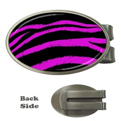 Pink Zebra Money Clip (oval)