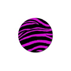 Pink Zebra Golf Ball Marker 4 Pack by ArtistRoseanneJones