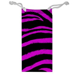 Pink Zebra Jewelry Bag