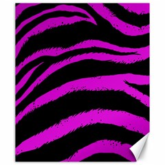 Pink Zebra Canvas 20  X 24  (unframed)