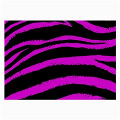 Pink Zebra Glasses Cloth (large, Two Sided)