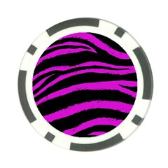 Pink Zebra Poker Chip