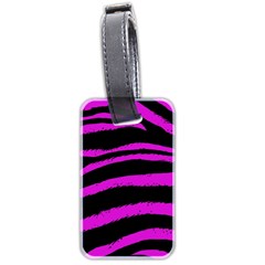 Pink Zebra Luggage Tag (two Sides)