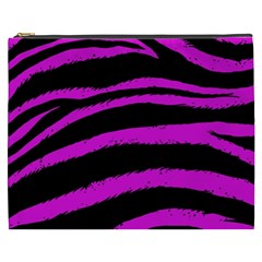 Pink Zebra Cosmetic Bag (xxxl) by ArtistRoseanneJones