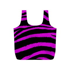 Pink Zebra Reusable Bag (s) by ArtistRoseanneJones