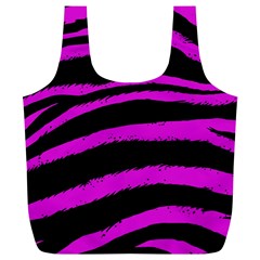 Pink Zebra Reusable Bag (xl) by ArtistRoseanneJones