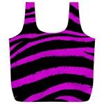 Pink Zebra Reusable Bag (XL) Back