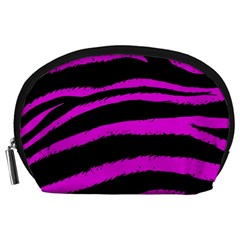 Pink Zebra Accessory Pouch (large)