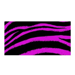 Pink Zebra Satin Wrap