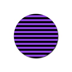 Purple Stripes Drink Coasters 4 Pack (round)