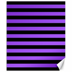 Purple Stripes Canvas 20  X 24  (unframed) by ArtistRoseanneJones