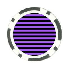 Purple Stripes Poker Chip