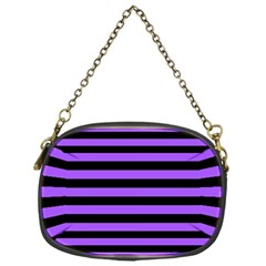 Purple Stripes Chain Purse (one Side)