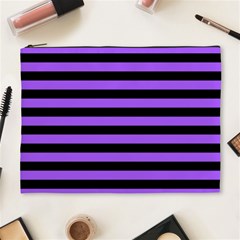 Purple Stripes Cosmetic Bag (xl)