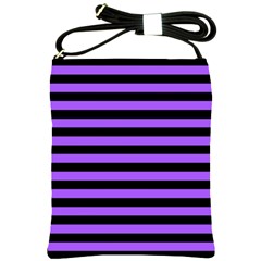 Purple Stripes Shoulder Sling Bag