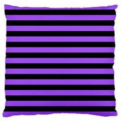 Purple Stripes Large Cushion Case (single Sided) 