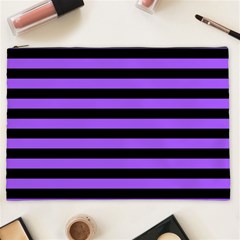 Purple Stripes Cosmetic Bag (xxl)