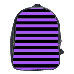 Purple Stripes School Bag (xl)