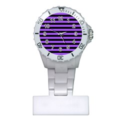 Purple Stripes Nurses Watch