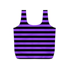 Purple Stripes Reusable Bag (s) by ArtistRoseanneJones