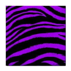 Purple Zebra Ceramic Tile by ArtistRoseanneJones