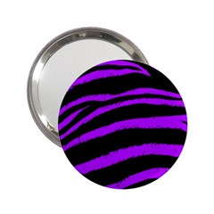 Purple Zebra Handbag Mirror (2 25 ) by ArtistRoseanneJones