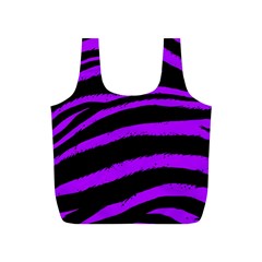 Purple Zebra Reusable Bag (s) by ArtistRoseanneJones