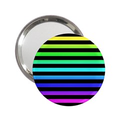 Rainbow Stripes Handbag Mirror (2 25 ) by ArtistRoseanneJones