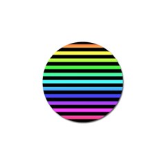 Rainbow Stripes Golf Ball Marker