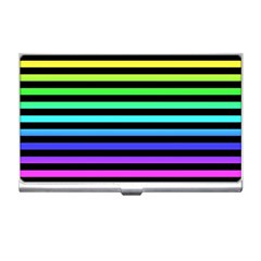 Rainbow Stripes Business Card Holder