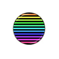 Rainbow Stripes Golf Ball Marker 10 Pack (for Hat Clip)